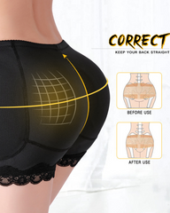 Buttock And Hip Enhancing Shaping Shorts With Padded Inserts