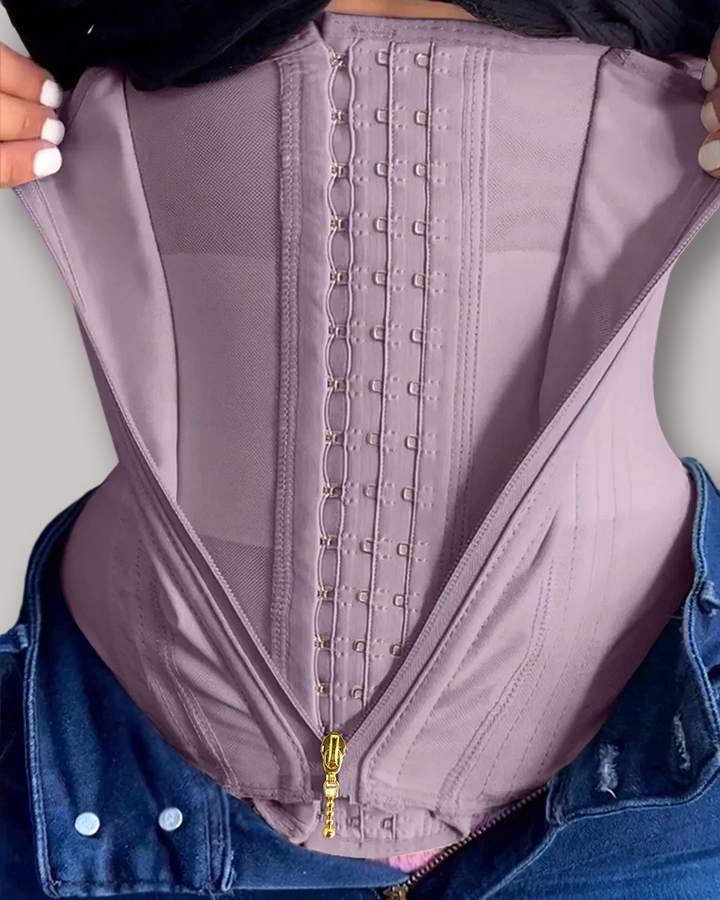 Zip & Breasted Body Shaper Tank Top