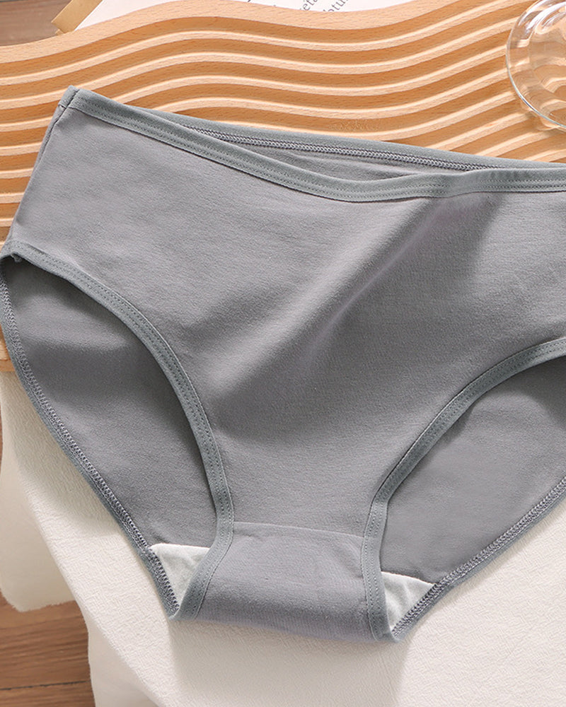 Candy Solid Color Cotton Briefs