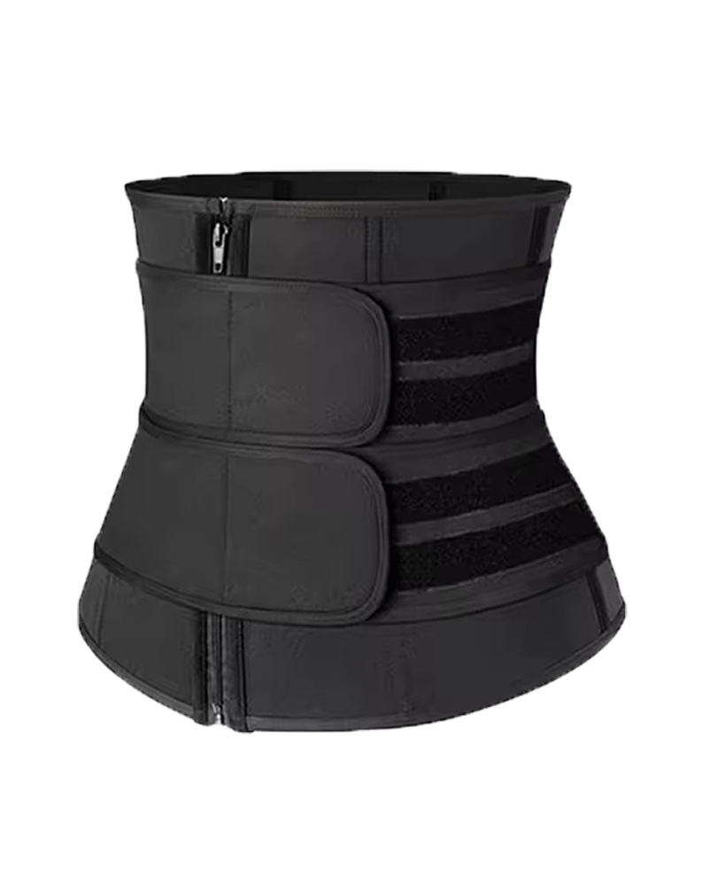 Body Shaping Double Belt Zipper Belly Control Belt