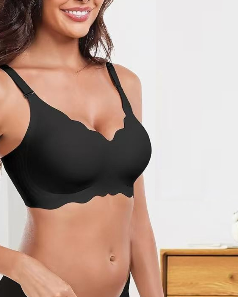 Wave-Shaped Jelly Seamless Bra Wire-Free Bra