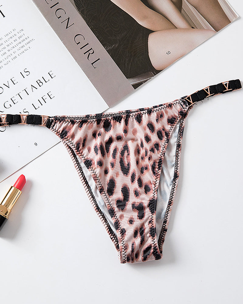 Sexy V-Shaped Metallic Ice Silk Panties