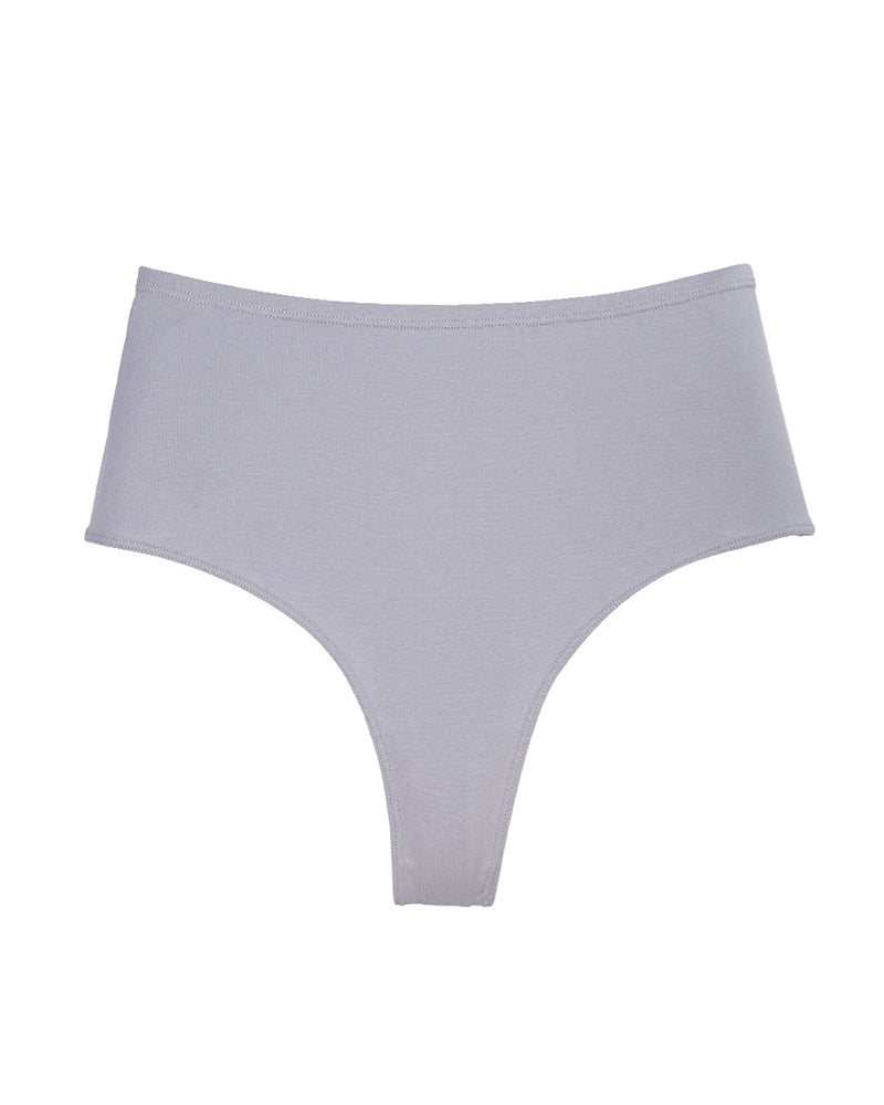 Cotton High Waist Invisible Thong